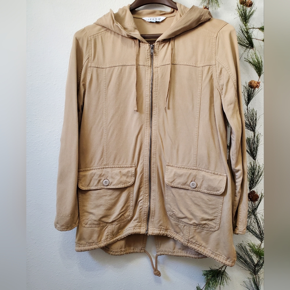 Serra Fishtail Hooded Utility Jacket